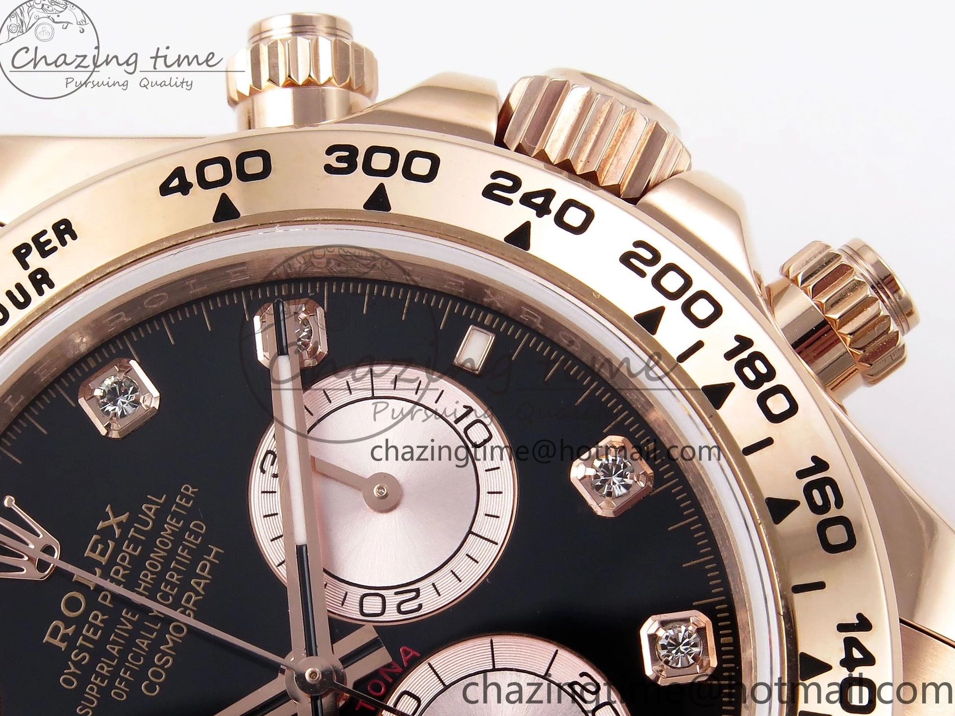 RG on Daytona 1:1 SH4131 Diamonds Edition Dial Black V5 Best 126505 QF Braclet RG 0507